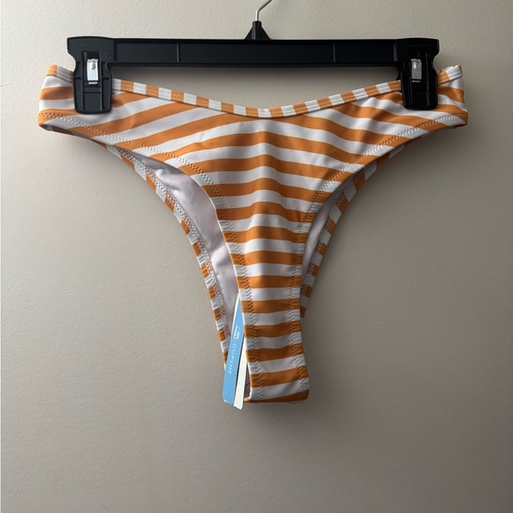 Cupshe Orange and White Striped Bikini Set - Picture 3 of 5